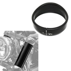 Gabelcover passend für Harley Davidson Street Bob 18-24 + Scheinwerfer Ring 5,75"
