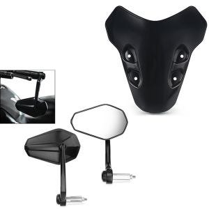 Lenkerendenspiegel Paar + Windschild passend für Yamaha MT-07 21-24