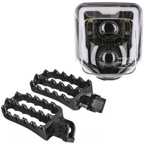 Repose-pieds adaptés pour Husqvarna 701 Enduro 16-24 + phares LED