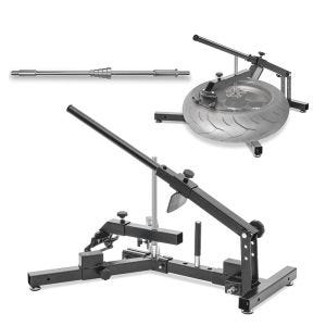 Démonte-pneu moto ConStands pour pneus moto Démonte-pneu 12-21" MD4 + adaptateur/adaptateur d'équilibrage adapté aux scooters/pit bike ConStands