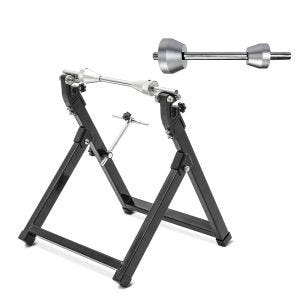 Wuchtbock Motorrad ConStands WU-2 Auswuchtgerät schwarz + Adapter/Auswuchtadapter passend für Motocross, Enduro 14-23