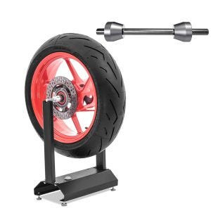 Béquille d'équilibrage moto ConStands WU-1 dispositif d'équilibrage noir + adaptateur/adaptateur d'équilibrage sur mesure pour Ducati 748 95-04