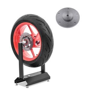 Béquille d'équilibrage moto ConStands WU-1 dispositif d'équilibrage noir + adaptateur/adaptateur d'équilibrage sur mesure pour BMW R 1200 GS 04-18