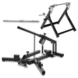 Reifenmontiergerät 12-21" Set mit Wuchtbock passend für Motorradreifen ConStands schwarz + Adapter/Auswuchtadapter passend für Roller/Pitbikes ConStands AA6 15mm