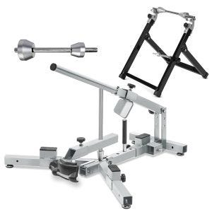 Set démonte-pneu 12-21" avec support d'équilibrage adapté aux pneus moto ConStands MD4Z + adaptateur/adaptateur d'équilibrage sur mesure pour Motocross, Enduro 14-23