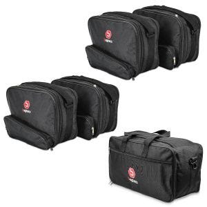 Set 2x Koffer Innentaschen und Innentasche Topcase 49L passend für BMW K 1200 GT / K 1300 GT 06-12 Bagtecs