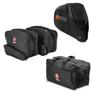Set Koffer Innentaschen mit Innentasche Topcase 49L und Abdeckplane XXLpassend für BMW K 1200 GT / K 1300 GT 06-12 Bagtecs