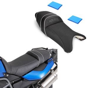 Set Motorrad Sitzbank Umbau Gel Komfort Plus Komfortsitzbank und Abpolstern Tourtecs