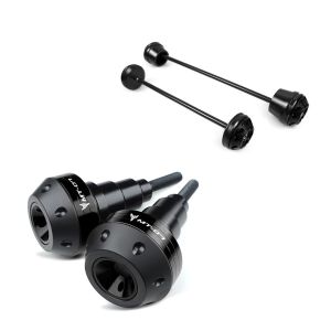 Set Roulettes de protection et Crash pad d'axe de fourche compatible avec Yamaha MT-07 / Tracer 700 13-24 Motoguard