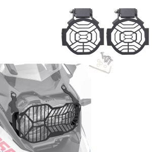 Set Scheinwerfergitter Frontscheinwerfer passend für BMW R 1250 GS 19-23 und Scheinwerferschutz