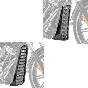 Set 2x Bugspoiler passend für Harley Davidson Softail 18-24 Kühlerabdeckung Craftride CV4 + CV6