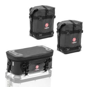 Set Sacoche de couvercle et Sacoche 10L compatible avec valises laterales aluminium étanche Bagtecs