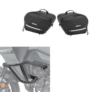 Sturzbügel passend für Yamaha Tracer 9 / GT 21-24 Motoguard TK9 + Innentaschen Set Koffer Tour City Seitenkoffer schwarz