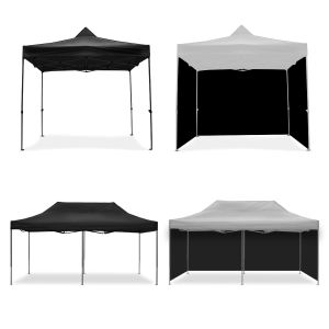 Rennzelt 3x6m faltbar Tourtecs Faltpavillon für die Rennstrecke + Rennzelt 3x3m faltbar + 4x Pavillon Seitenwände faltbar Zeltwände passend für Rennzelt 3x6m + 4x Pavillon Seitenwände 3x3m schwarz