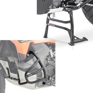 Sturzbügel passend für KTM 790 / 890 Adventure / R 23-24 Motoguard SG32 schwarz + Hauptständer Mittelständer