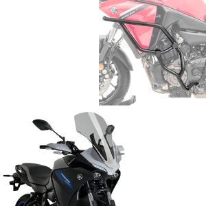 Sturzbügel passend für Yamaha Tracer 7 / GT 21-24 Motoguard KT16 + Tourenscheibe rauchgrau Windschutzscheibe Puig 20434H