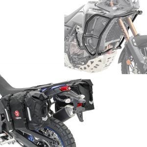 Pare carter compatible avec Yamaha Tenere 700 World Raid 22-24 Motoguard garde moteur HG15 + Sacoches cavalières moto laterales etanches WP8 2x30L