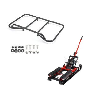 Set: Hebebühne ConStands Mid-lift L passend für Chopper bis 680 kg in rot + Gepäckträger Vario Topcase passend für BMW R 1200 / 1250 GS 04-23