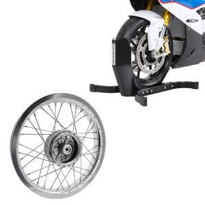 Set: Bas de caisse moto Constands Easy-Plus béquille moto jusqu'à 21 pouces noir + jante 2,15x16 large adaptable à Simson S51 S50 S70 Schwalbe KR51 AF25