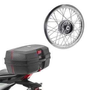 Set: Topcase Bagtecs TB8 45 L + jante 2,15x16 large adaptable à Simson S51 S50 S70 Schwalbe KR51 AF25