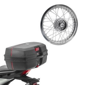 Set: Topcase Bagtecs TB8 45 L + jante 2,5x16 large adaptable à Simson S51 S50 S70 Schwalbe KR51 AF26