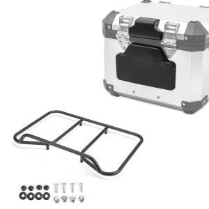 Set: Rückenpolster passend für BMW Alu Topcase Sozius Rückenlehne Bagtecs RL2 + Gepäckträger Vario Topcase passend für BMW R 1200 / 1250 GS 04-23