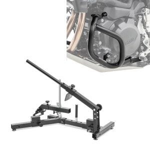 Set: Démonte-pneu ConStands adapté aux pneus moto 12-21" démonte-pneu MD4 + crash bar sur mesure pour BMW F 900 GS 2024 barre de protection moteur SG56