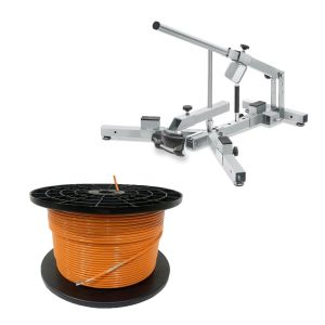Set: Démonte-pneus pour pneus moto 12-21" ConStands MD4Z + 300m câble périphérique pour robots tondeuses Ø4,0mm extra fort - câble périphérique pour tondeuses à gazon