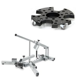 Set: Reifenmontiergerät für Motorradreifen 12-21" Reifenwechsler ConStands MD4Z + Reifenrollbrett RR1 für den Transport von Reifen