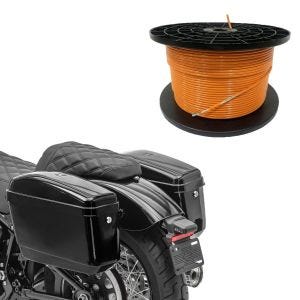 Set: 300m Begrenzungskabel für Mähroboter Ø4,0mm Extra Stark+ Chopper Seitenkoffer (Paar) Nevada je 20 L schwarz