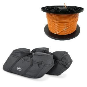 Set: Câble périphérique 300m pour robots tondeuses Ø4,0mm extra fort + sacs intérieurs de valise adaptables sur Harley Davidson Touring 94-24 pour valises latérales SP4