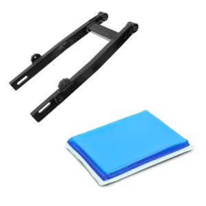 Set: Bras oscillant Tuning box adaptable sur Simson S51 S50 S53 S70 S83 renforcé + gel pad coussin intégré XL adaptable à la selle moto 25x20x1,5 cm