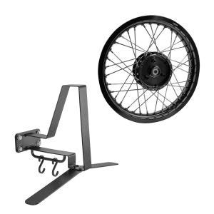 Set: Felge 1,85x16 breit passend für Simson S51 S50 S70 Schwalbe KR51 AF21 schwarz + Garderobe XGP WH2 Wandhalterung Helmhalter schwarz