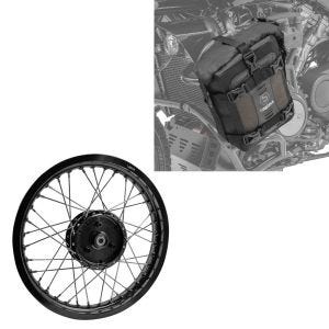 Set: Felge 1,85x16 breit passend für Simson S51 S50 S70 Schwalbe KR51 AF21 schwarz + Sturzbügeltasche S3 passend für Schutzbügel 6L