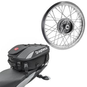 Set: Felge 2,15x16 breit passend für Simson S51 S50 S70 Schwalbe KR51 AF25 + Hecktasche X30