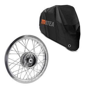 Set: Felge 2,15x16 breit passend für Simson S51 S50 S70 Schwalbe KR51 AF25 + Abdeckplane BC1 XXL Abdeckhaube in schwarz