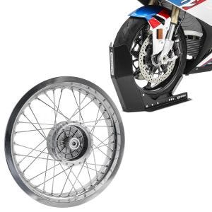 Set: Felge 2,5x16 breit passend für Simson S51 S50 S70 Schwalbe KR51 AF26 + Transportständer Easy-Fix Motorradwippe bis 21 Zoll schwarz