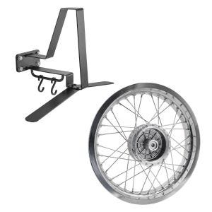 Set: Felge 2,5x16 breit passend für Simson S51 S50 S70 Schwalbe KR51 AF26 + Garderobe XGP WH2 Wandhalterung Helmhalter schwarz