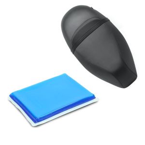 Set: selle sur mesure pour Piaggio Zip 50 100 125 Craftride SP4 selle complète + coussin de gel intégré XL pour selle de moto 25x20x1,5 cm
