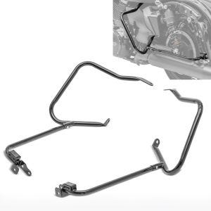Support de sacoche rigide compatible avec Harley Davidson Touring 14-24 protection arrière noir Craftride DPLC