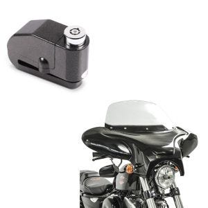 Set: Batwing Verkleidung passend für Chopper und Custombikes mit Windschild + Bremsscheibenschloss Alarm 110dB BS-Motoparts Diebstahlschutz
