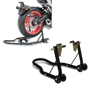 Set: Rangierhilfe Montageständer Hinterrad Mover 2 Racing schwarz matt + Montageständer Vorderrad Classic-V vorne_1