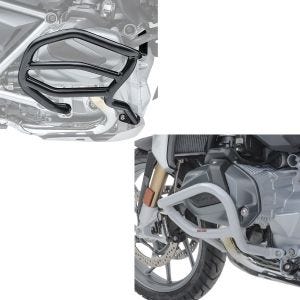 Set: Pare carter compatible avec BMW R 1250 GS 19-23 XL4 garde moteur + Pare carter compatible avec BMW R 1250 GS 19-23 L2 garde moteur gris clair