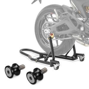 Set Béquille de Range Arrière Mover II Racing noir mat + Diabolos Motea Jerez M8 noir