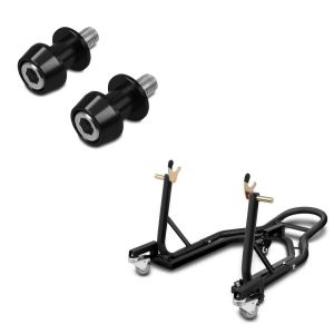 Set: Rangierhilfe Montageständer hinten Mover 2R bm + Prismabuchsen-Racingadapter Motea Assen M8 schwarz_1