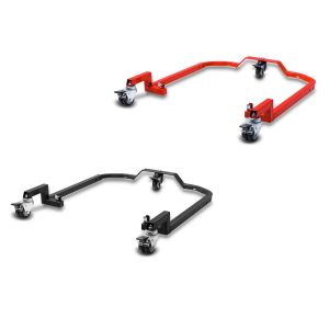 Set: Cadre Chariot avec Roulettes pour Noir + Extension de dérivation à un bras