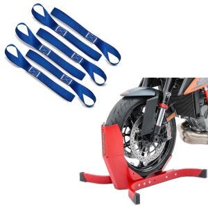 Set: Wippe Easy-Plus ständer bis 21 Zoll rot + Zurrschlaufen für Spanngurte, 6er Mega Pack Blau_1