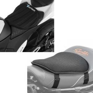 Set: Gel Sitzkissen M Universal Komfortkissen schwarz + Gel Sitzkissen Neopren L Gelkissen Sitzauflage in schwarz