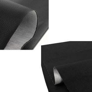 Set: Sitzbank Leder antirutsch in schwarz + Sitzbank-Bezug in Leder-Optik Matt schwarz