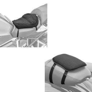 Set: Moto Coussin d'air Tourtecs Air M Coussin de Selle confort en noir + Moto Gel Coussin de selle Tourtecs S coussin confort universel en noir